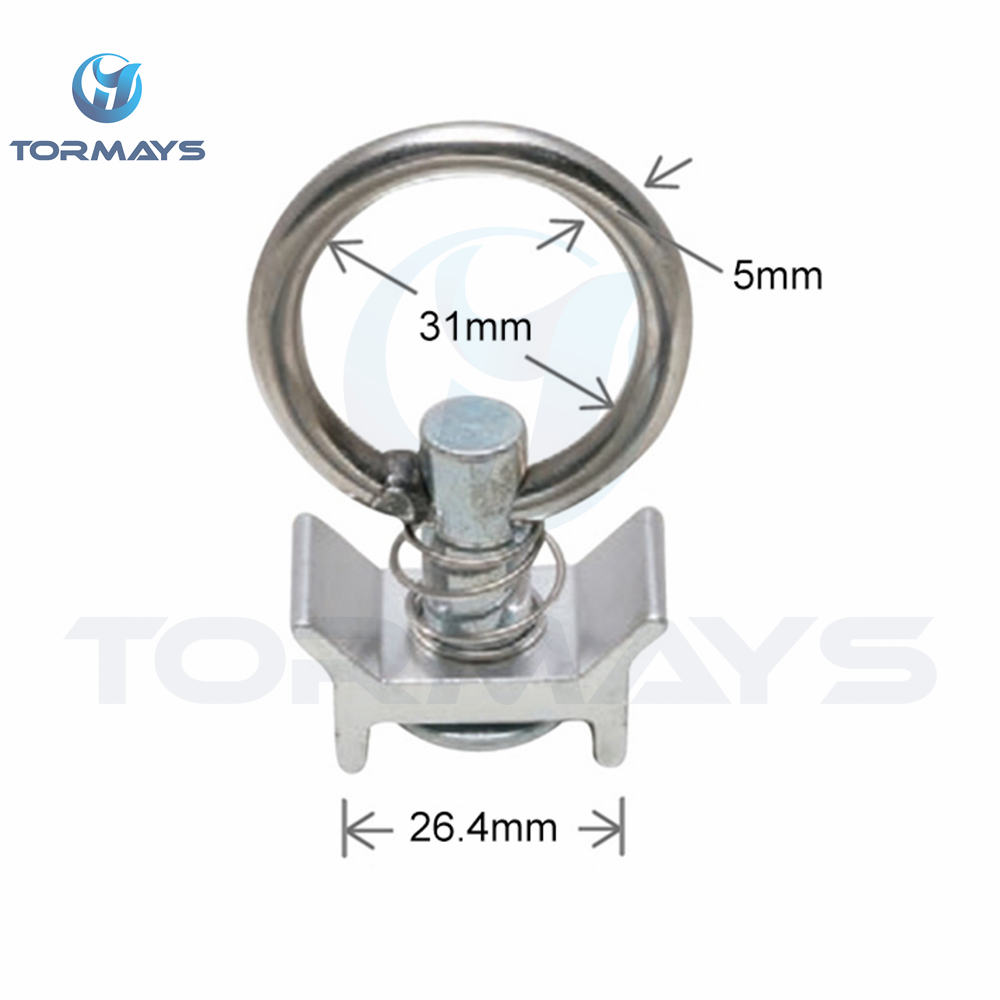 thumbnail image 2 of Mytee Products 4-Foot Aluminum L-Track (4 Pcs) With 16 Stainless Steel Ring Studs 2 of 6